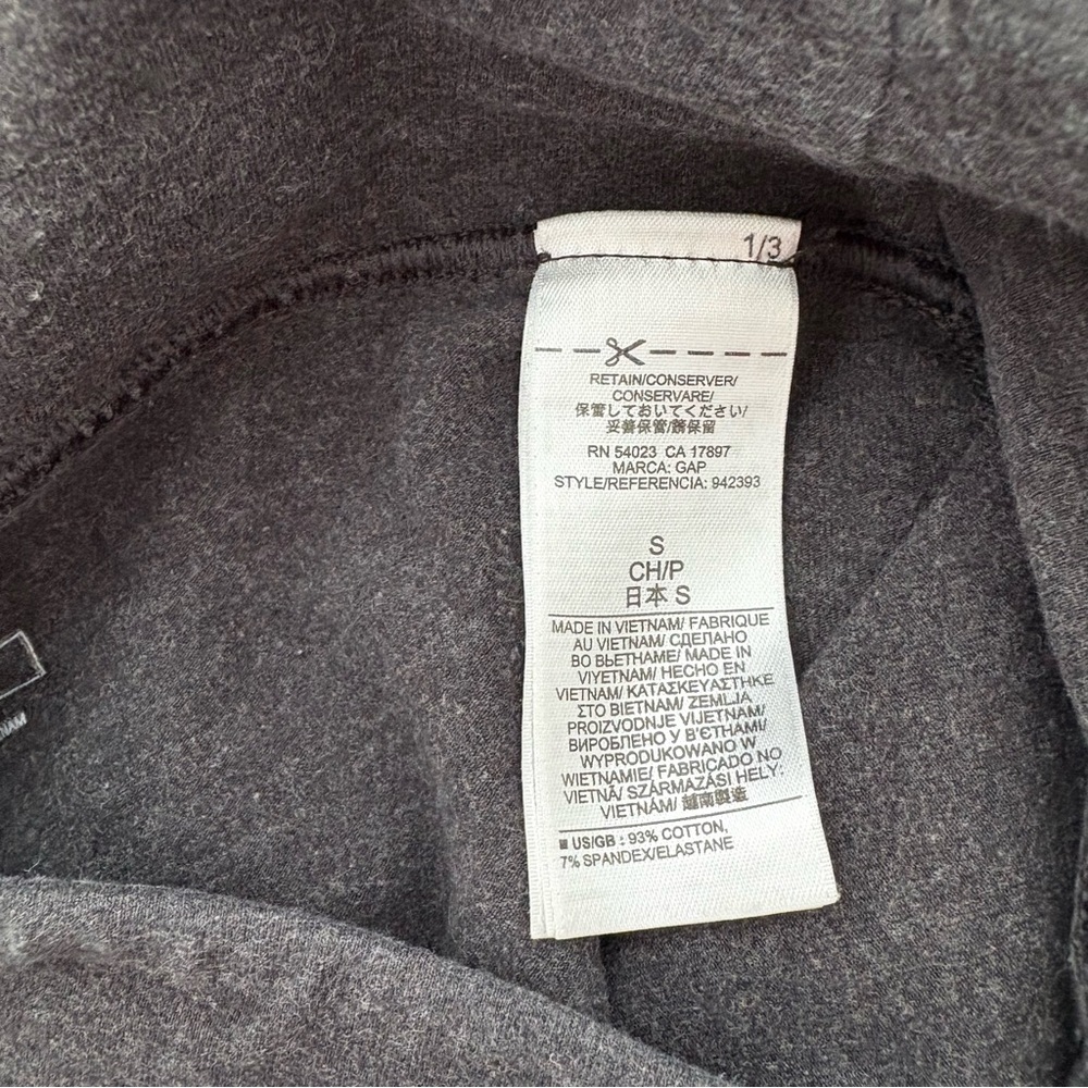 GAP Fit Charcoal Gray Leggings - Picture 6 of 8